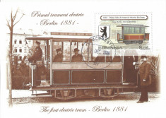 Romania, LP 1843/2009, Tramvaie electrice, colita dantelata, oblit. foto