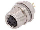 Conector M8 Mamă 4-PIN IP67 30V, TE Connectivity