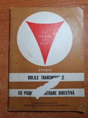 carte de medicina - bolile transmisibile cu poarta de intrare digestiva- 1970