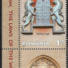 C4267 - Romania 2013 - Cele zece porunci 1/4 neuzat perfecta stare,cu tab