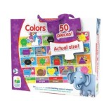 Cumpara ieftin Puzzle mare de podea - Culori si forme, engleza, 50 piese