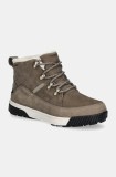The North Face pantofi Sierra Mid femei, culoarea gri, izolat, NF0A4T3X8IU1