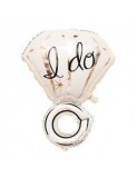 Balon Folie Inel Argintiu &quot;I Do&quot; - 47x65 cm