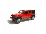 Macheta auto Jeep Wrangler Sahara Unlimited rosu, lumini, sunet, 1:32 Tayumo