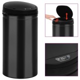 Cumpara ieftin Cos de gunoi automat cu senzor, 50 L, negru, otel carbon