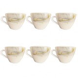 Set 6 Cesti Opal Gros pentru Cafea Gray 190ml GYC DNC57076