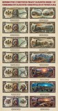 REPRODUCERI lot de 7 pcs comemorative unlisted dollars series 1787 banknotes Commonwealth of Pennsylvania