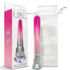 Vibrator Nixie Jewel Ombre Classic Vibe Pink Glow cu 10 funcții puternice