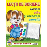 Lectii de scriere. Scriem cifre si rezolvam exercitii