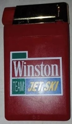 CY - Bricheta &amp;quot;WINSTON Team Jet Ski D3&amp;quot; / metal &amp;amp; plastic / functionala dar nu are gaz / R.P. Chineză foto