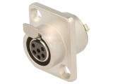 Soclu XLR Mini Mamă 6 Pin Lipire 1,2A 0,38mm2