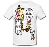 Cumpara ieftin Tricou &quot; Eat mor Chicken &quot;