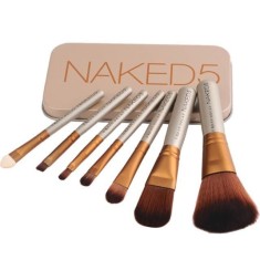 Trusa set 7 pensule pentru machiaj profesional Make-up Naked 5