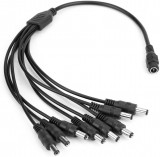 Splitter cablu Cera DC 1 mamă la 8 masculin ieșire cablu splitter putere 5,5x2,1