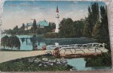 Carte postala, Bucuresti, parcul Regele Carol I, perioada interbelica