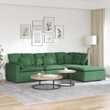 VidaXL Canapea modulară cu taburet și perne, verde &icirc;nchis