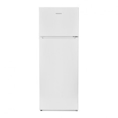 Frigider cu doua usi Heinner HF-V212E++, 212 l, Less Frost, Clasa E, Control mecanic, Iluminare LED, H 145 cm, Alb