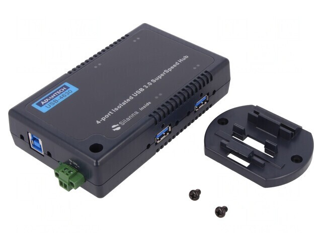 HUB USB 3.0 x4 5Gbps 10-30VDC Kit cu Cablu
