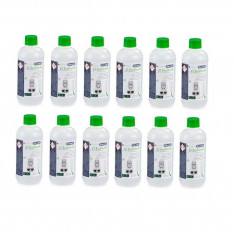 Set 12 flacoane solutie decalcifiere EcoDecalk pentru espressor DeLonghi, 12 x 500 ml, DLSC500