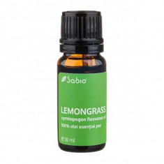 Ulei 100% pur esențial Lemongrass, 10 ml, Sabio