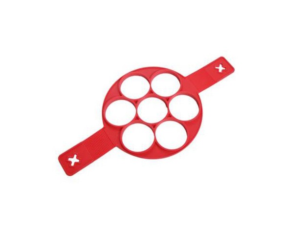Forma din Silicon pentru oua si clatite, Delidge, Rosu