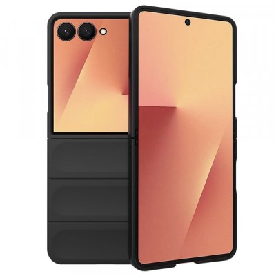 Husa pentru Samsung Galaxy Z Flip7 F766, Techsuit, Magic Shield, Neagra foto