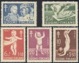Finlanda 1947 - Copii, prevenția TBC, serie neuzata