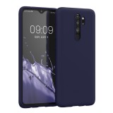 Husa Kwmobile pentru Xiaomi Redmi Note 8 Pro, Albastru inchis, Silicon, KWM000010MT039C, Carcasa
