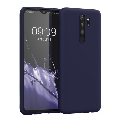 Husa Kwmobile pentru Xiaomi Redmi Note 8 Pro, Albastru inchis, Silicon, KWM000010MT039C foto
