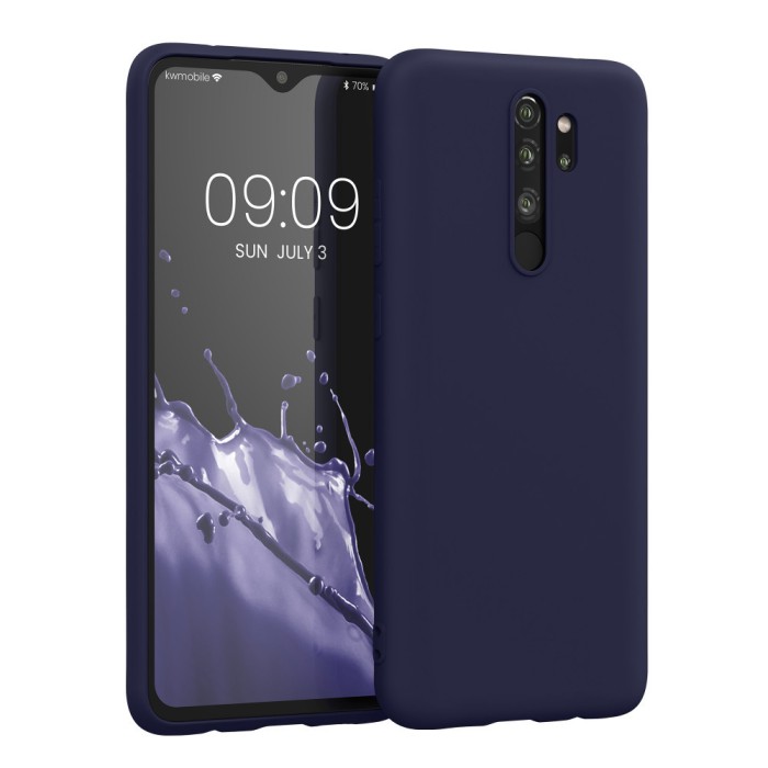 Husa Kwmobile pentru Xiaomi Redmi Note 8 Pro, Albastru inchis, Silicon, KWM000010MT039C