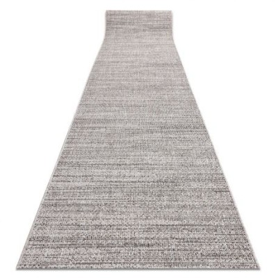 Traversa sisal Floorlux model 20389 argintiu si negru 80 cm, 80x940 cm foto