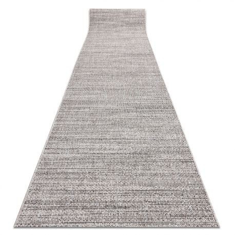 Traversa sisal Floorlux model 20389 argintiu si negru 80 cm, 80x400 cm