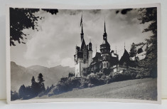 SINAIA , CASTELUL PELES , RESEDINTA REGALA , FOTOGRAFIE TIP CARTE POSTALA , DUPA K. HILSCHER , INTERBELICA foto