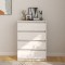 Gossi dulap lateral, alb, 60x36x84 cm, lemn masiv de pin