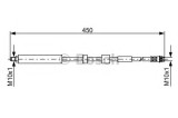 Conducta / cablu frana PEUGEOT PARTNER (2008 - 2016) BOSCH 1 987 481 051