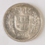 ELVETIA 5 FRANCI 1954 ARGINT AUNC CU LUCIU ( CITITI DESCRIEREA ), Europa