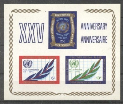 UN New-York 1970 25 years UN, imperf. sheet, MNH S.043 foto