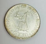 moneda argint 500 Lei 1941 - Mihai I Reuniunea Basarabiei