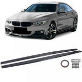 Extensii pentru praguri laterale negru lucios, potrivite pentru BMW Seria 4 F32 F33 F36 13-21 Performance AutoTuning