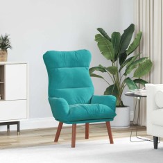 vidaXL Fotoliu de relaxare Turcoaz 69 x 74 x 93 cm Catifea 42001843
