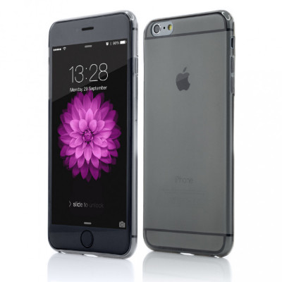Husa Vetter pentru iPhone 6s Plus, 6 Plus, Crystal Series, Negru foto