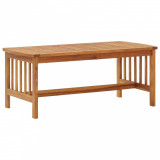Masuta cafea Gossi lemn masiv acacia 102x50x43cm blat lemn rectangular