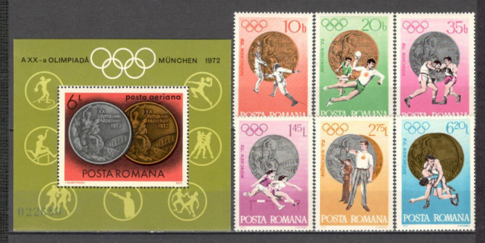 Romania.1972 Medalii olimpice MUNCHEN ZR.464