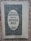 Emil Isac - Notitele Mele - Prima Ed. 1925