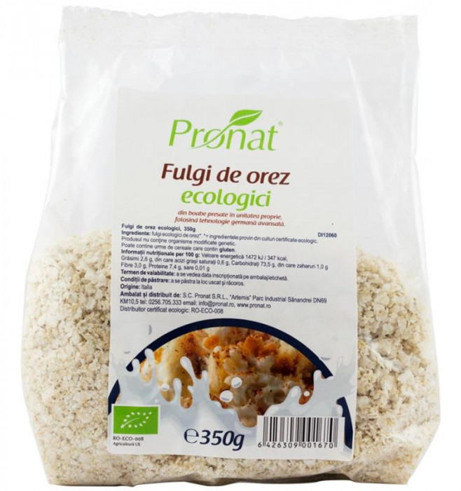 Fulgi din Orez Bio Pronat 350gr