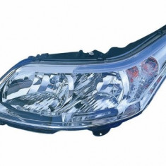 Far Citroen C4 (La/Lc) 10.2004-09.2008, Stanga, tip bec H1+H7, reglare electrica, cu motoras, ECE, Depo, 620853, 6208C7