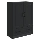 vidaXL Bufet cu sertar Negru 66 x 34,5 x 92 cm Lemn prelucrat 895816