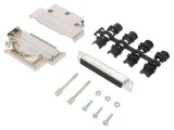 Conector D-Sub HD 62P Mamă 45&deg; Lipire Gold