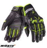 Cumpara ieftin Manusi barbati pentru scuter - motocicleta Racing/Naked iarna Seventy model SD-N47 negru/galben Negru/galben XL (10 cm)