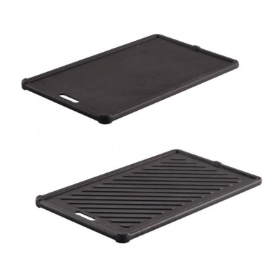 Placa din fonta cu 2 fete pentru gratarele pe gaz Videro G2-P, R&amp;Ouml;SLE Essential GrillCooking foto